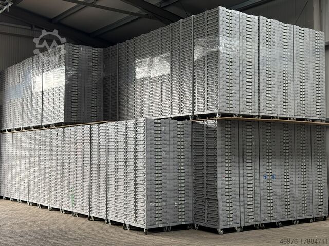 Stapeldoos 100x Klappkiste Faltkiste Faltbox 600x400x400mm, grau