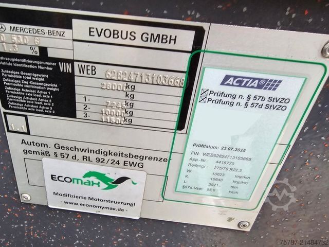 Kloubový autobus MERCEDES-BENZ O 530 G, Gelenkbus, 3 Achser, Retarder