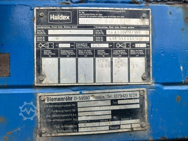 Lågbyggd trailer BLOMENRÖHR 552/6900 Tieflader*Rampe*5T Nutzlast*