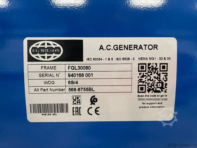  FG Wilson P150-5 - 150 kVA Open Genset - DPX-16009-O