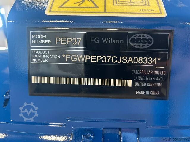  FG Wilson P33-3 - 33 kVA Open Genset - DPX-16003-O