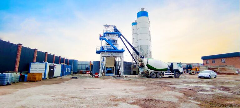 Beton santrali / beton tesisi FABO Concrete Batching Plant 120 m3 Compact Concrete Batching Plant