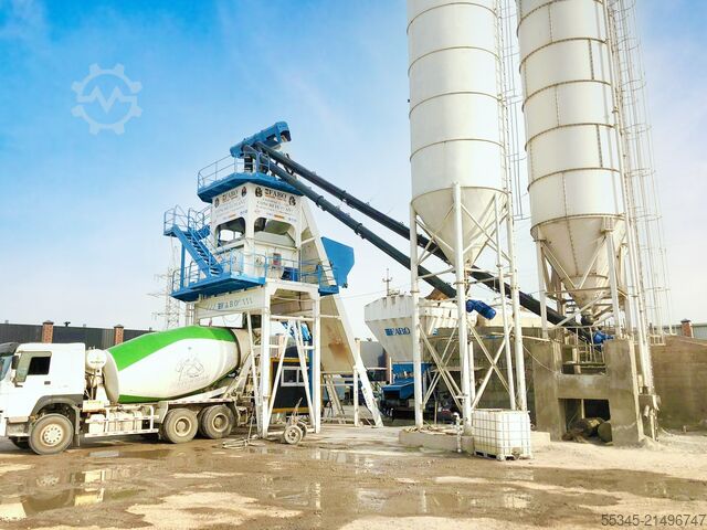 Beton santrali / beton tesisi FABO Concrete Batching Plant 120 m3 Compact Concrete Batching Plant