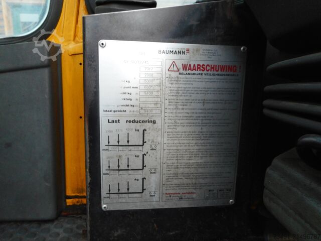 Zijlader heftruck Baumann GX50/12/45 ZV + Einzelgabelhub