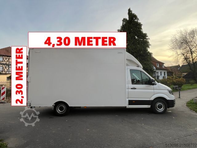 Vrachtwagen met bakwagen VOLKSWAGEN CRAFTER 2.0TDI XXXL KOFFER RAMPE KAMERA 177 PS