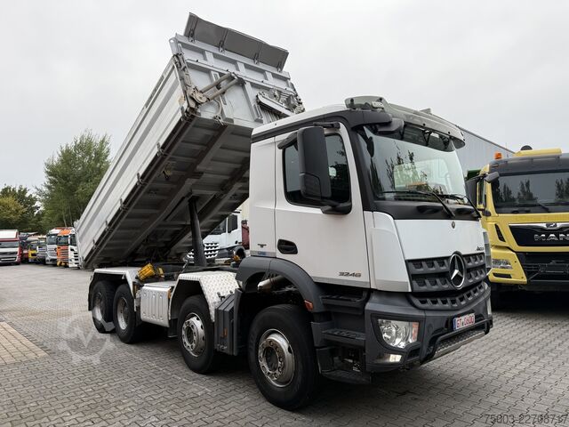 Camion ribaltabile trilaterale Mercedes-Benz Arocs 3246K 8X4 Meiller