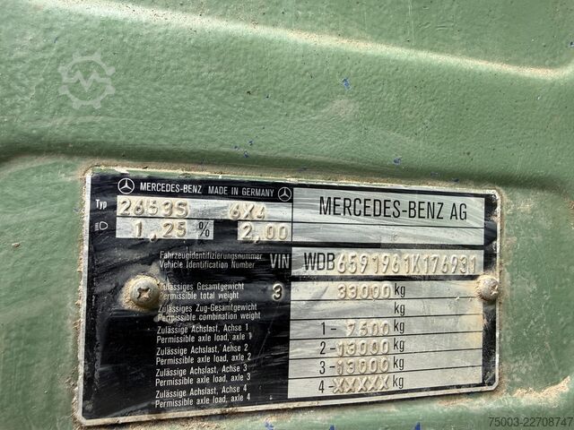 Camion per carichi pesanti Mercedes-Benz SK 2653 S 6X4 V8 Oldtimer