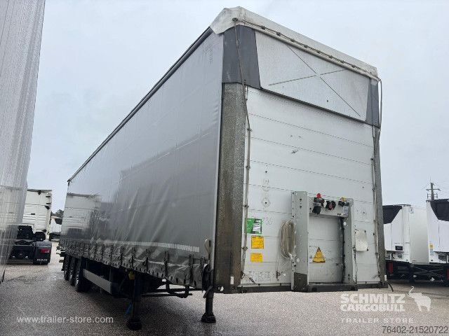Open semitrailer with tarp Schmitz Cargobull Semitrailer Curtainsider Mega