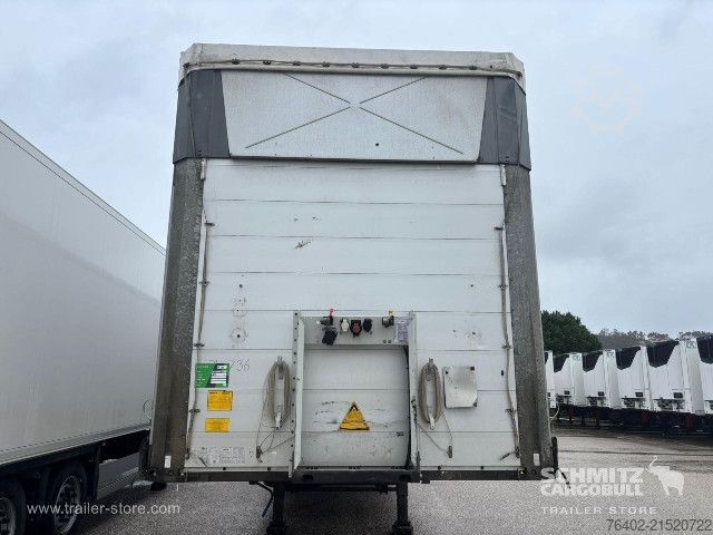 Open semitrailer with tarp Schmitz Cargobull Semitrailer Curtainsider Mega