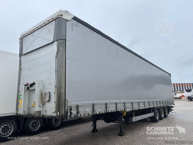 Open semitrailer with tarp Schmitz Cargobull Semitrailer Curtainsider Mega
