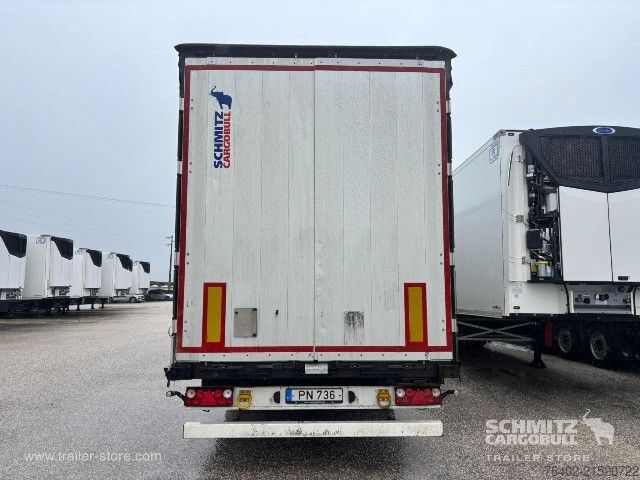 Open semitrailer with tarp Schmitz Cargobull Semitrailer Curtainsider Mega