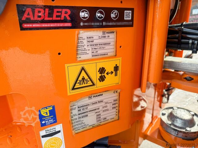 Rolo combinado hamm HD12 i VT 24 kW Kantenschneiderad
