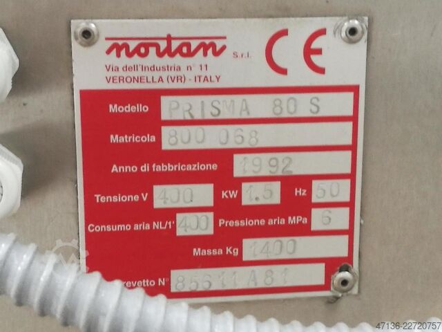 Monoblokk kupakfelrakó és -hajtogató Nortan Prisma 80 S