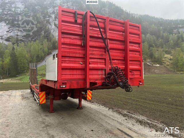 Carregador baixo Damm SE-51M 3 axle Machine trailer w/ hydraulic driving