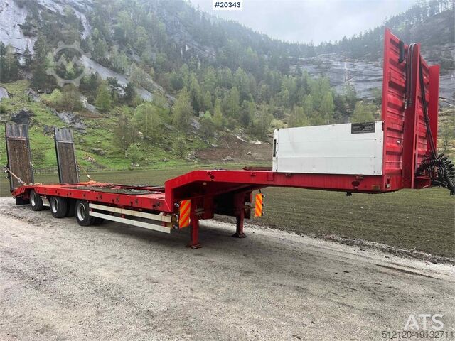 Carregador baixo Damm SE-51M 3 axle Machine trailer w/ hydraulic driving