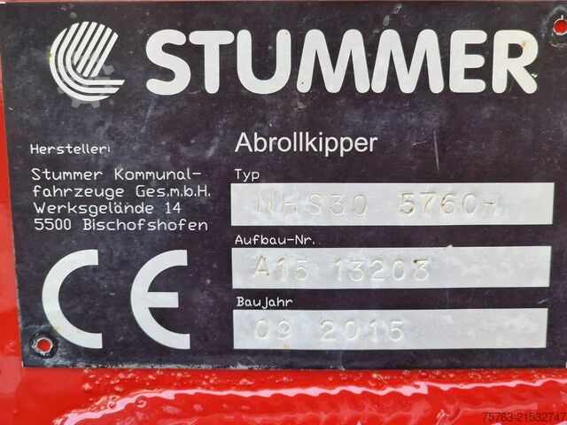 Container-system Scania Stummer NHS30 Hooklift - Abrol kipper -