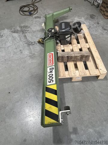 Pillar jib crane with chain hoist Säulenschwenkkran GSX 500-2/2, 8