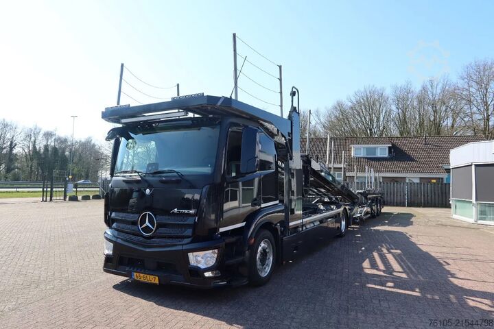 Bestelwagen autodrager Mercedes-Benz Actros 1840 4x2 Groenewold auto-transporter, 9 ...