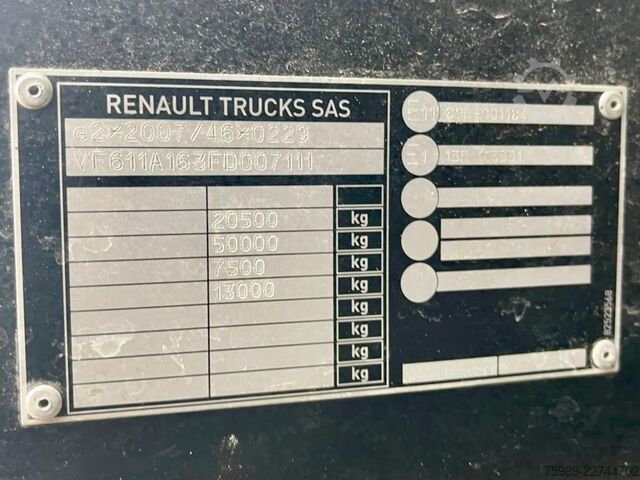Standard-SZM Renault T460 RETARDER, 2X FUEL TANK. Top staat!
