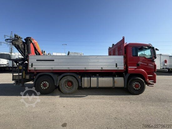 Camion-benne tricar MAN TGS 26.440 6X4 HYDRO 2-SEITENKIPPER,  PALFINGER PK 22002-EH BJ 2018!!!