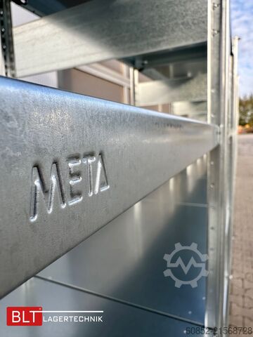 Modulreol ca. 15,06 lfm. Fachbodenregale META H: 200 cm , T: 40 cm , 150 kg pro Ebene