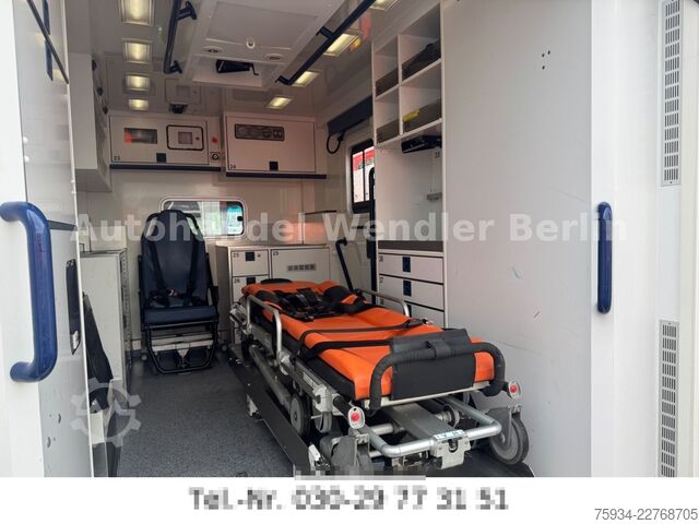 Samochód strażacki MERCEDES-BENZ Sprinter 516 CDI RTW WAS Koffer Fahrtrage+Sessel
