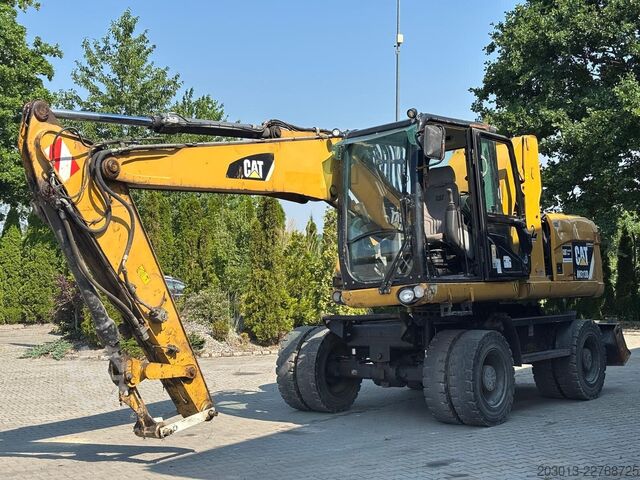 Excavadora móvil CATERPILLAR M313D Mobilbagger Hochfahr. Kabine