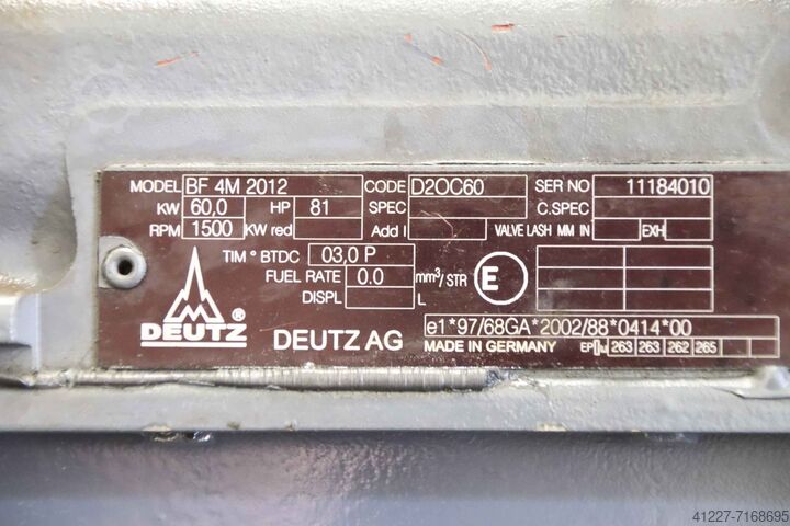 Generator 55 kVA SAB D-4107 F