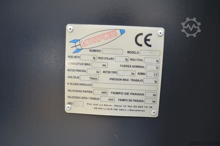 Prensa Plegadora Korpleg Premier PHB 3130