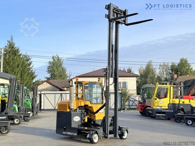 čtyřcestný vysokozdvižný vozík Combilift C3000 GAS DUPLEX 4500 FREE LIFT CABIN