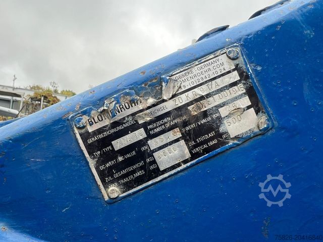 Dieplader oplegger BLOMENRÖHR 552/6900 Tieflader 6,9t
