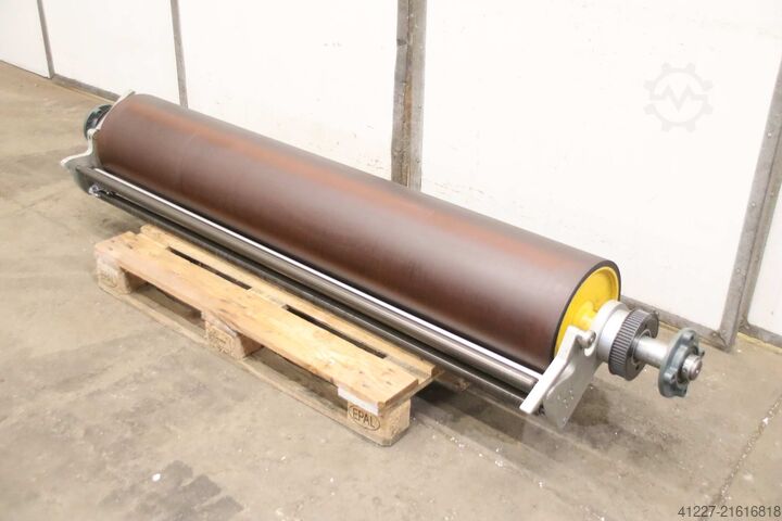 Transport roller with cutting device unbekannt Ø 327 x 1800 mm  gummiert