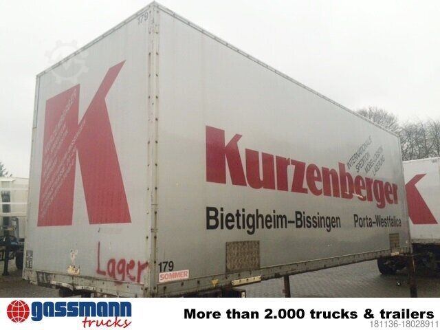 Výměnná nástavba nákladní vůz SOMMER WK 06 P Wechselbrücke Koffer