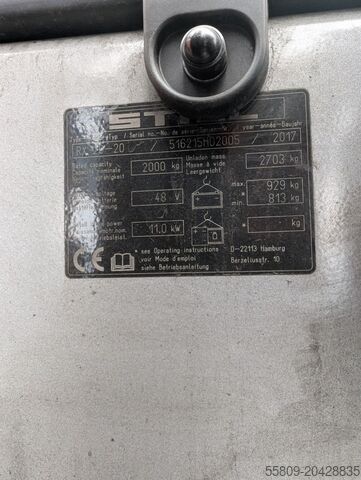 Elektro 3 Rad-Stapler Still RX 20-20 // Elektro // Halbkabine // Batterie aus