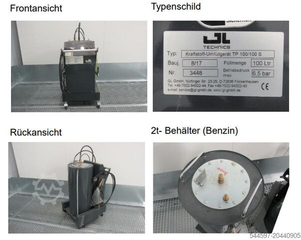 Brandstofoverhevelapparaat GL GmbH Metall- und Werkstattechnik 100/100 S