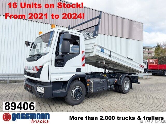 Tipper van Iveco ML80E21 4x2, 2x AHK, mehrfach vorhanden!