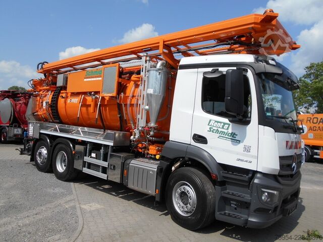Saugwagen Mercedes-Benz Actros 2543 L 6x2 / Pontos 14 piston