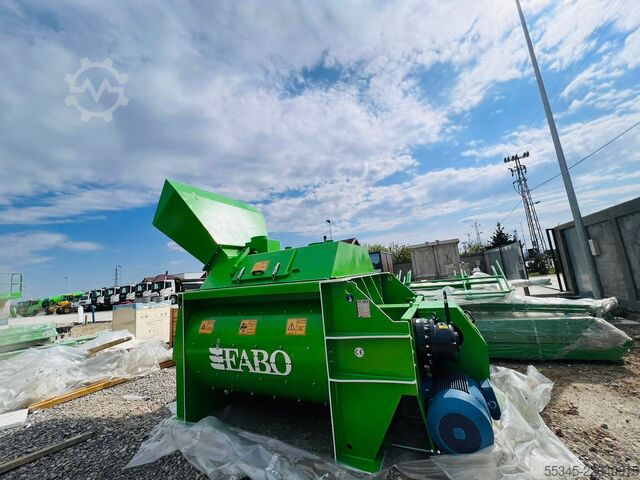 Betonieră FABO TWIN SHAFT CONCRETE MIXER TWS 02 TWIN SHAFT CONCRETE MIXER