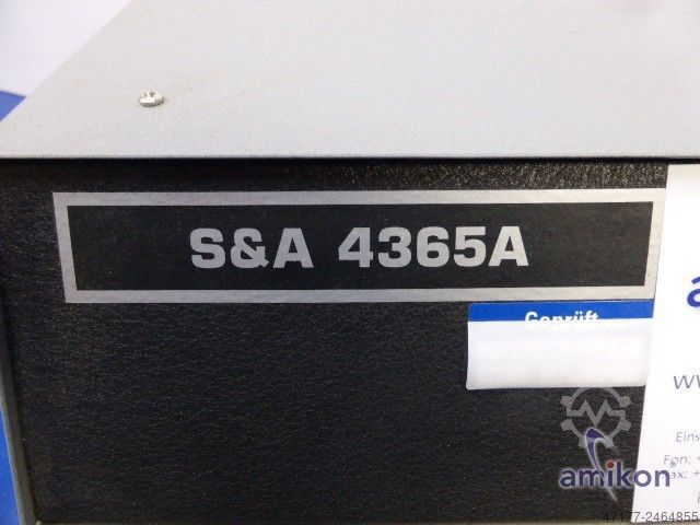 Test chamber for parametric test S & A -55°C bis +200°C 4365A