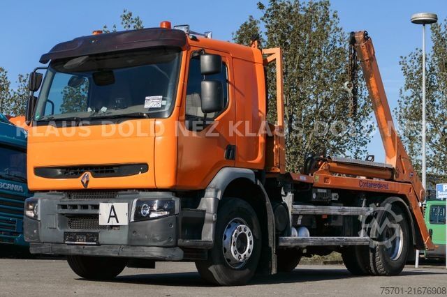 Skip truck RENAULT Premium 430 Absetzkipper Retarder Kamera Euro 5