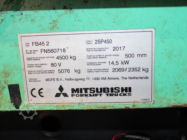 Elektrische vorkheftruck met 4 wielen Mitsubishi FB 45 2   2SP450