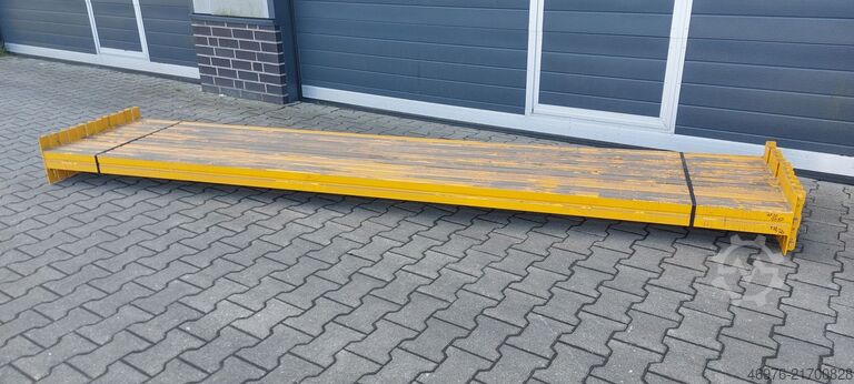 Yüksek raflı depo Palet rafı traversi META Thyssen  K: 100 x 50 mm lichte Weite: 3.600 mm