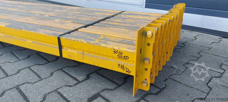 Yüksek raflı depo Palet rafı traversi META Thyssen  K: 100 x 50 mm lichte Weite: 3.600 mm
