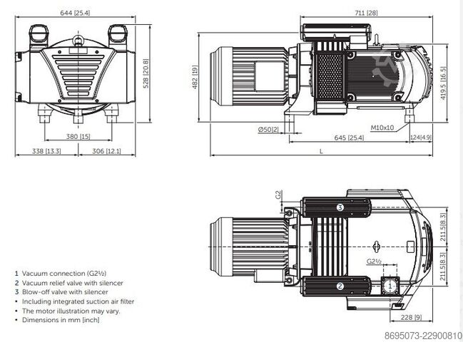 Vakuumpump Becker BECKER VTLF 2.250 Vacuum Pump
