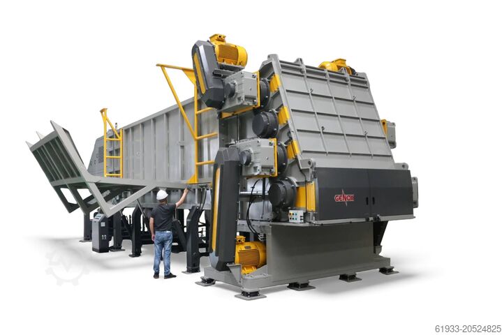 Fyr-axlad rör- och profilschredder Genox J2000