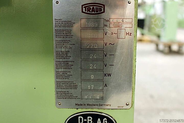 Torno automático de barra Traub TK 42