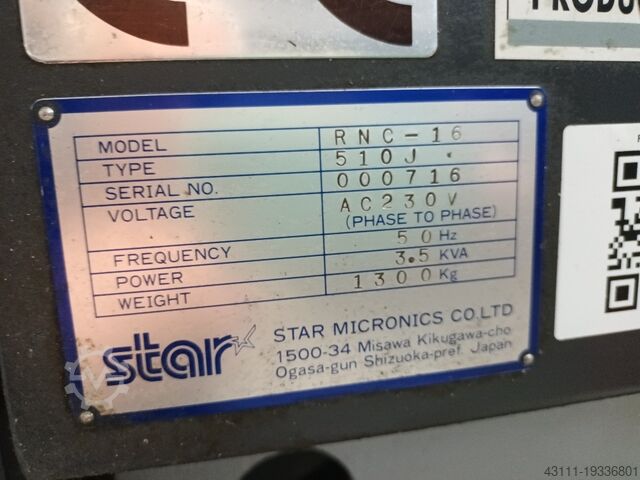 Tokarka cnc STAR Micronics RNC16A-II