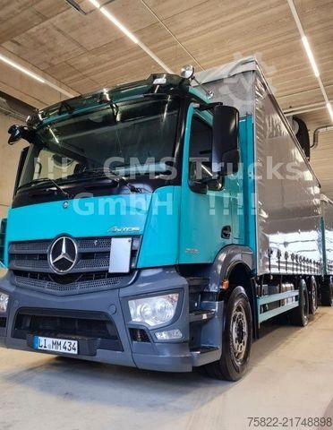 Camión plataforma con toldo MERCEDES-BENZ Antos 2536 / Schiebe Plane / WENIG KM