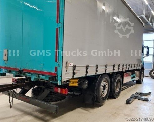 Camión plataforma con toldo MERCEDES-BENZ Antos 2536 / Schiebe Plane / WENIG KM