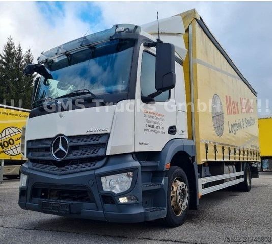 Camión plataforma con toldo MERCEDES-BENZ Antos 1840 / E6 / Schiebe Plane mit Türen